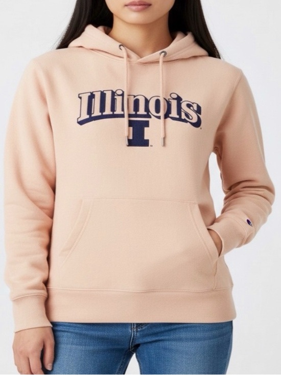 Champion Tops - NWT Champion Women's Light blush peach Illinois Hoodie
